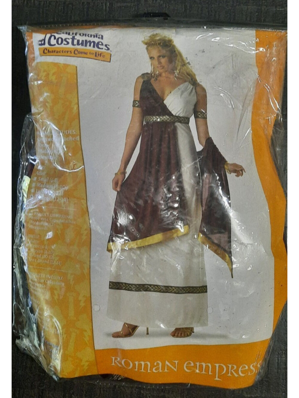 COSTUME Roman Empress Costume by California Costumes Sz XL 12-14 Halloween